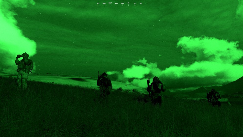 Screenshot from Arma 3 showing Operation Inception