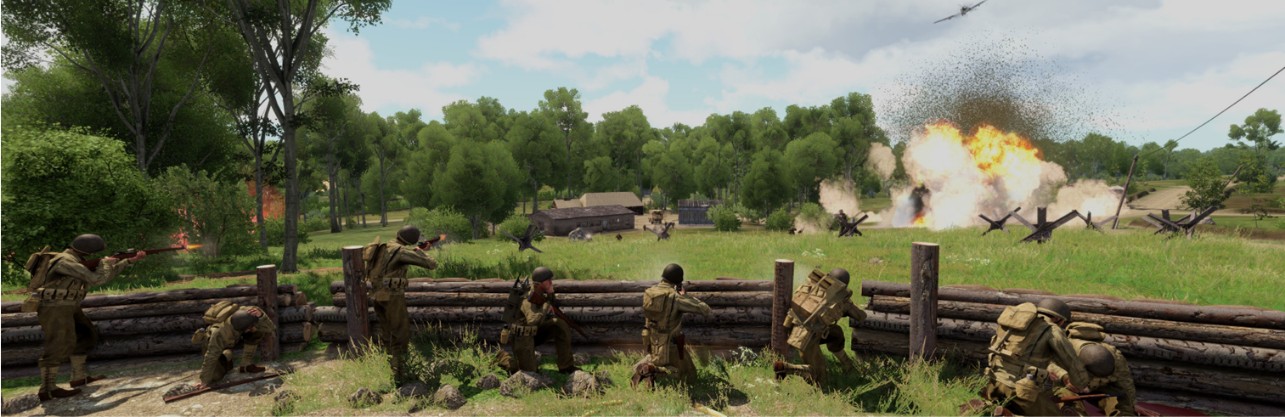 A screenshot from Arma 3 showing Operation Gaff